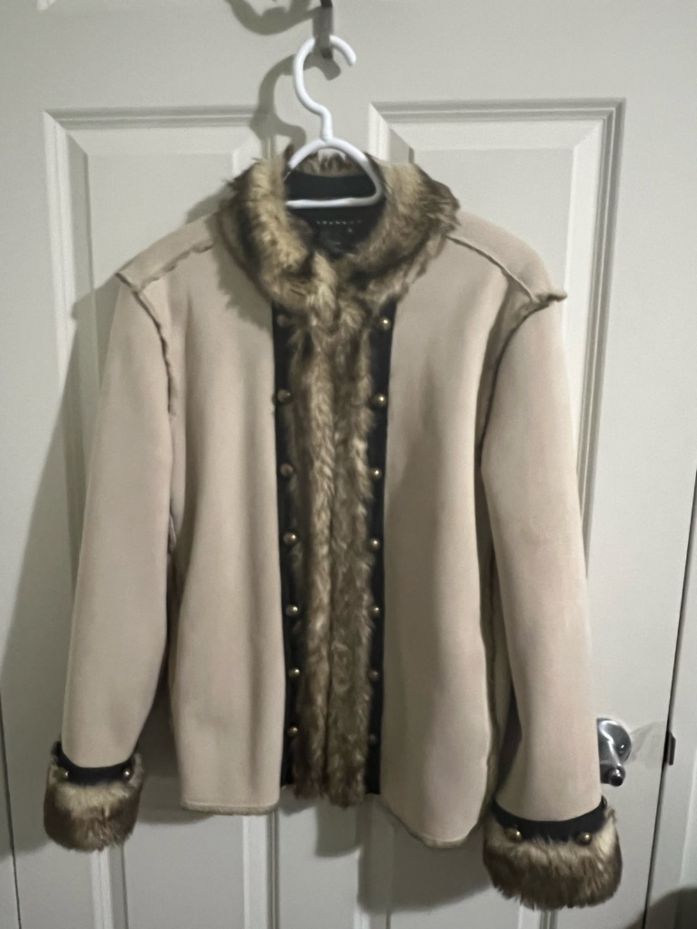 SPANNER Faux Fur/Suede Tan & Dark Brown Jacket and Vest
